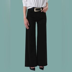 AGOLDE - Lyra Long Wide Leg in Plush Black